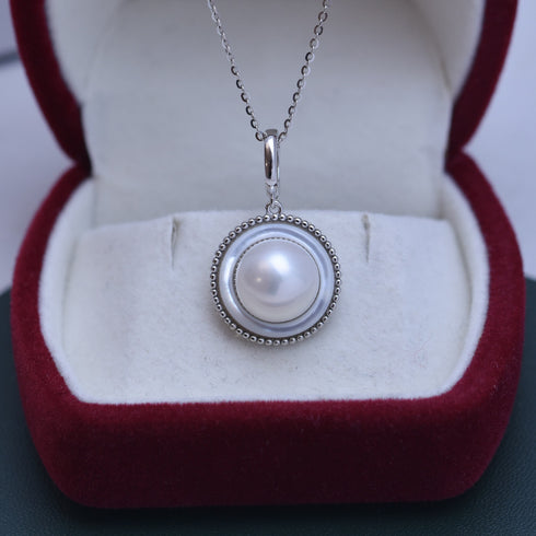 10-11mm Freshwater Pearl & Elysia Earrings - House Of Pearls